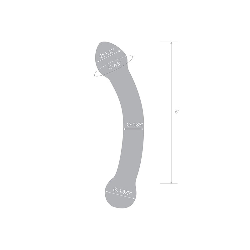 Szklane dildo - Glas Curved G-Spot Stimulator